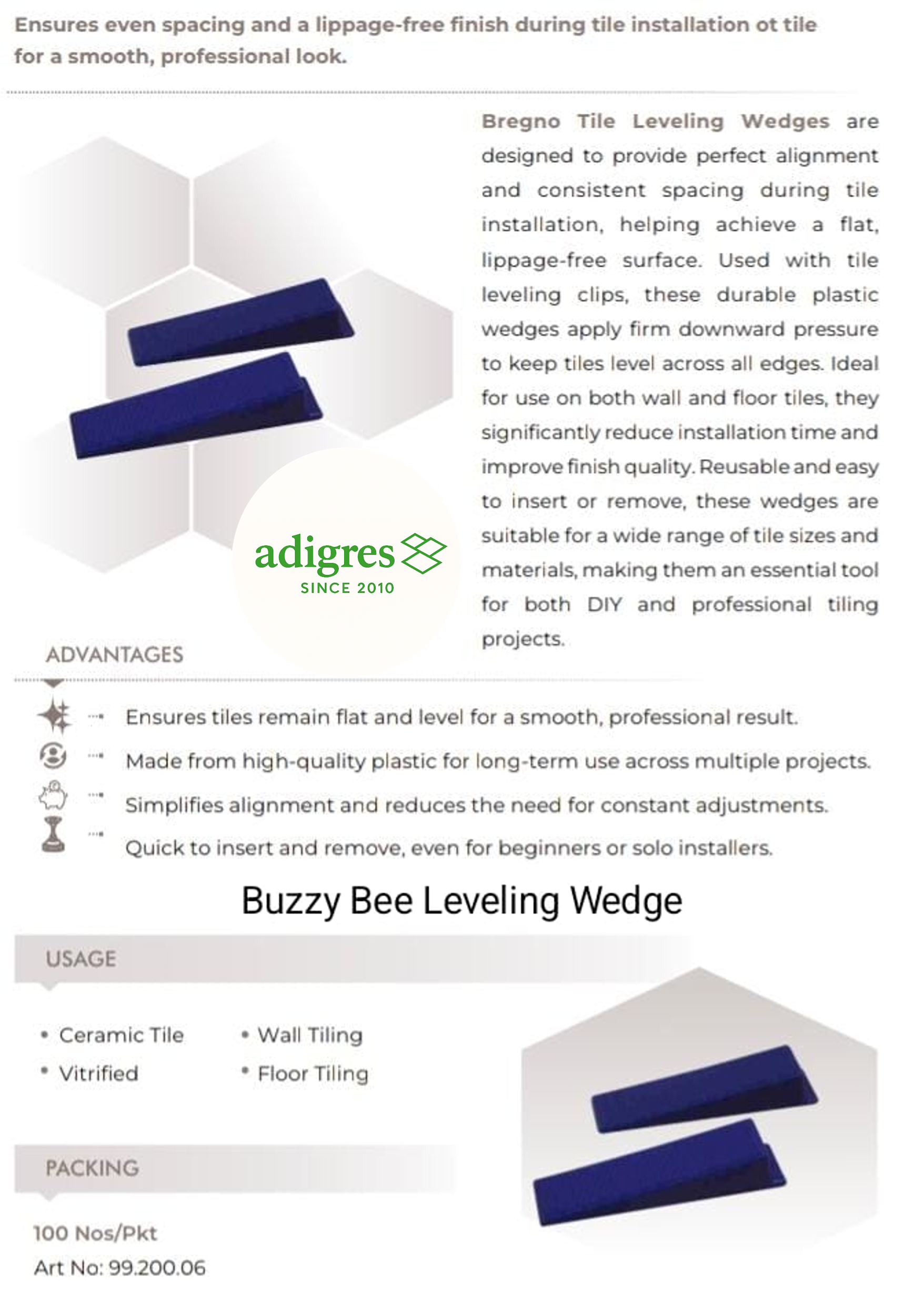 LEVELING WEDGE